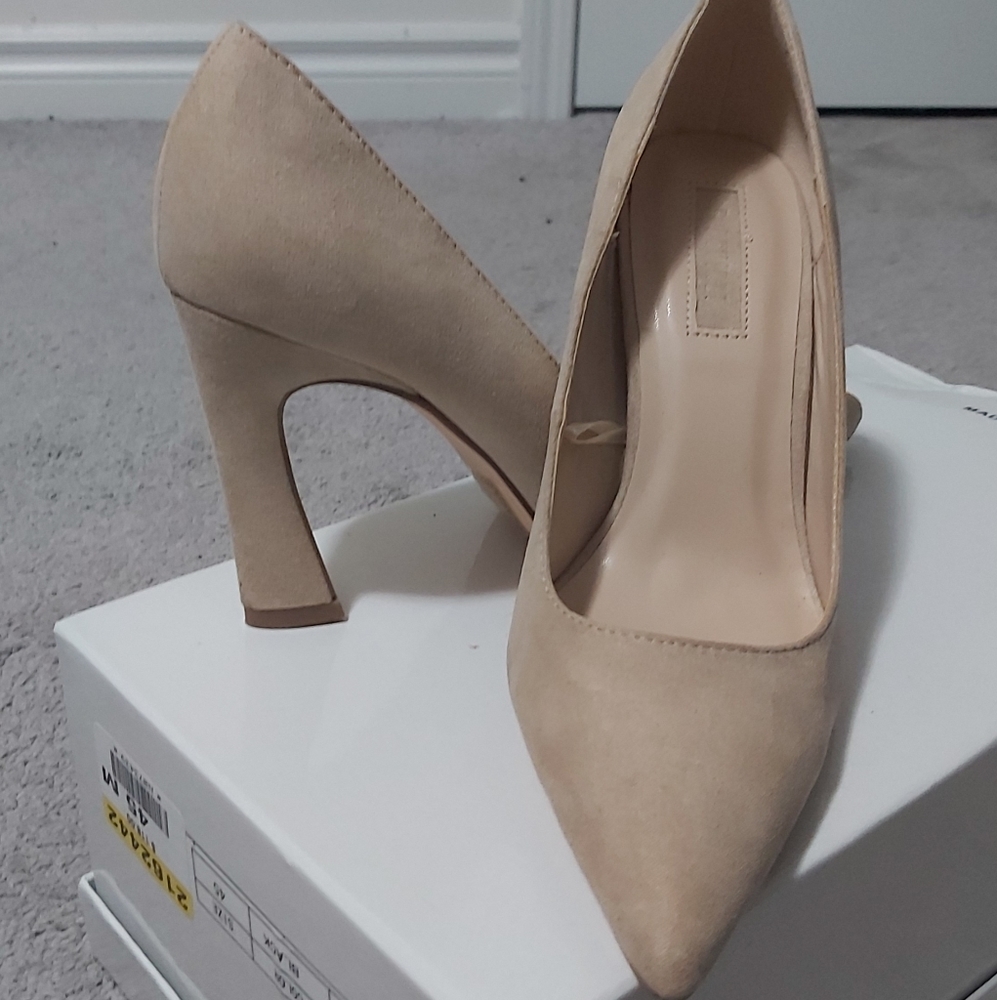 Suede heels
